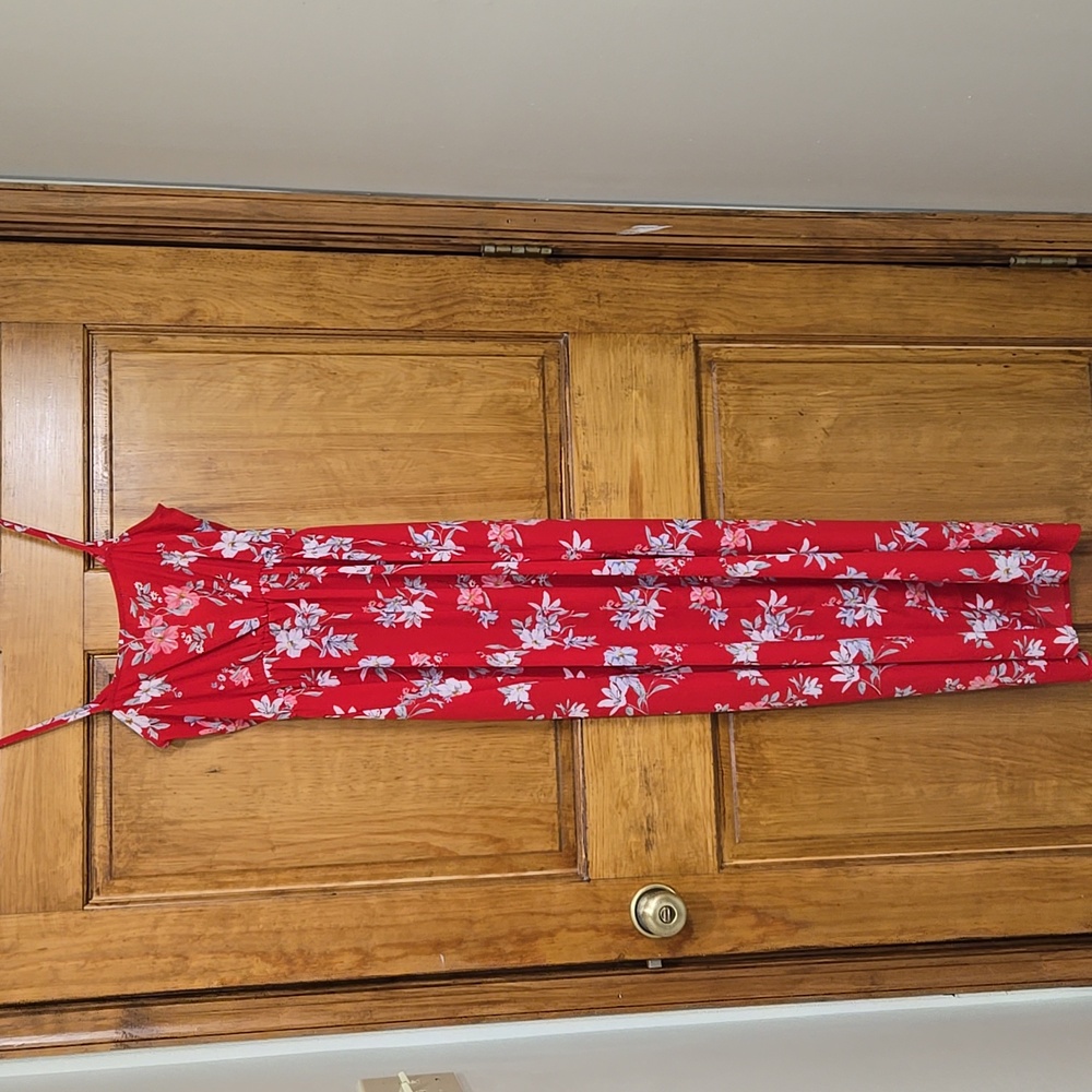 H&M Red Floral Maxi Dress - Picture 2 of 5